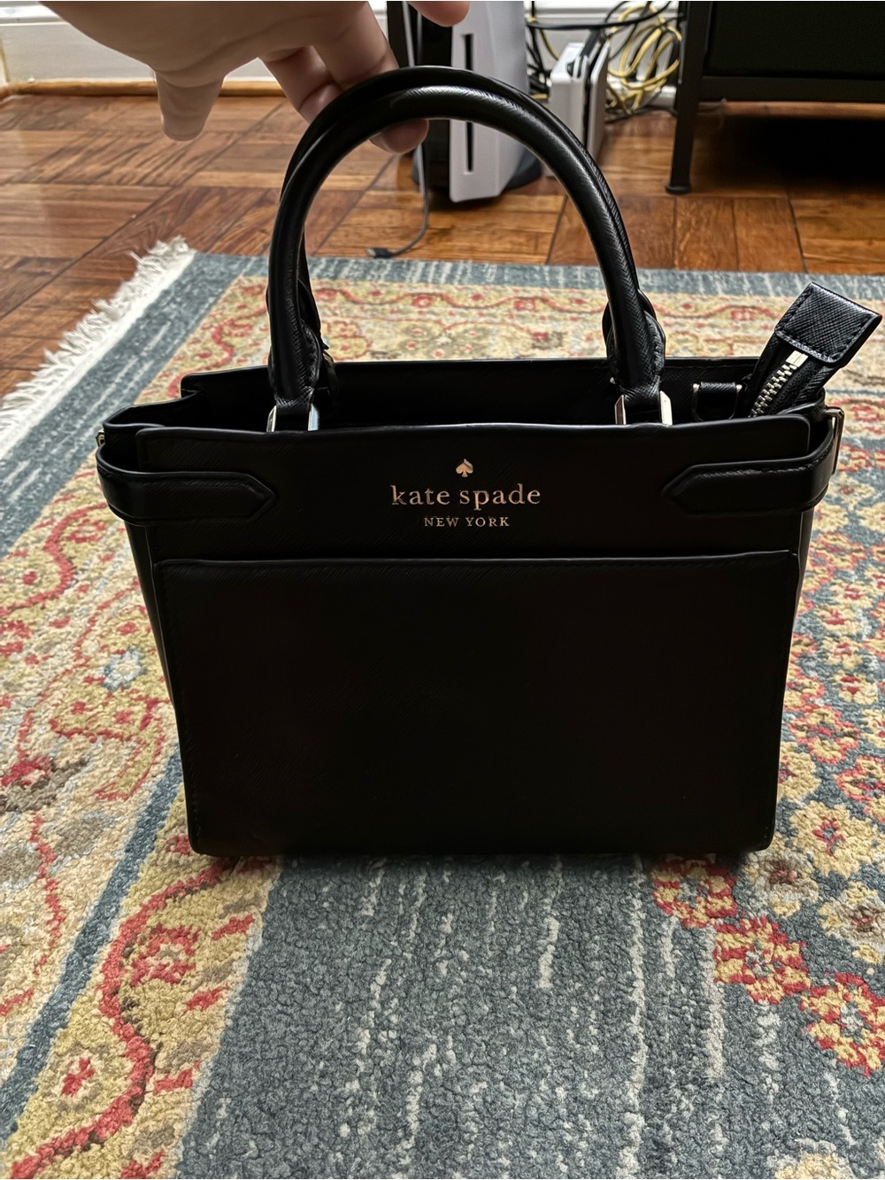 kate spade Black Staci Leather Satchel